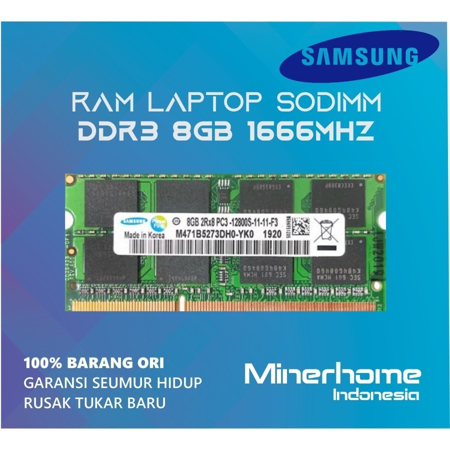 Upgrade Performa Laptop Lama Anda: Bedah RAM SODIMM DDR3 8GB PC12800 1666MHz